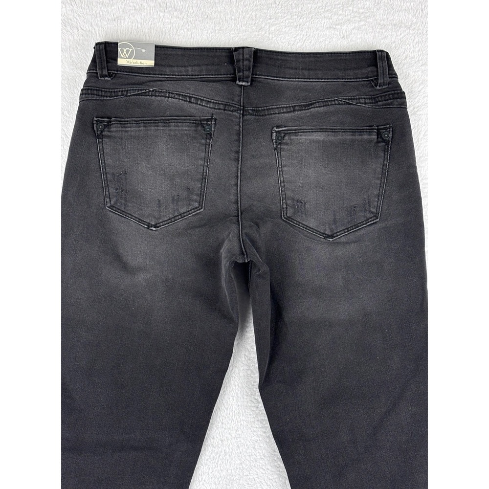 Wit &‎ Wisdom Ab'solution Jeans Slimming Panels Black Wash Size 4 NWT - Picture 11 of 14